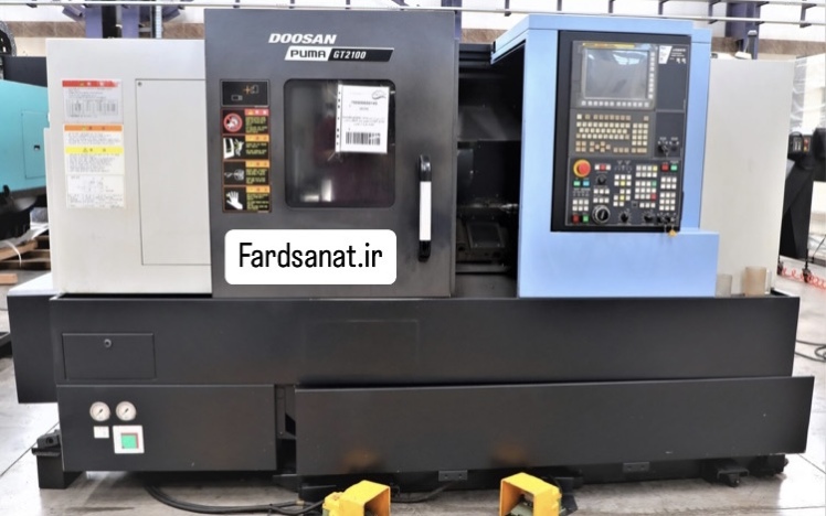 دستگاه تراش CNC Doosan Puma GT2100 برند XET