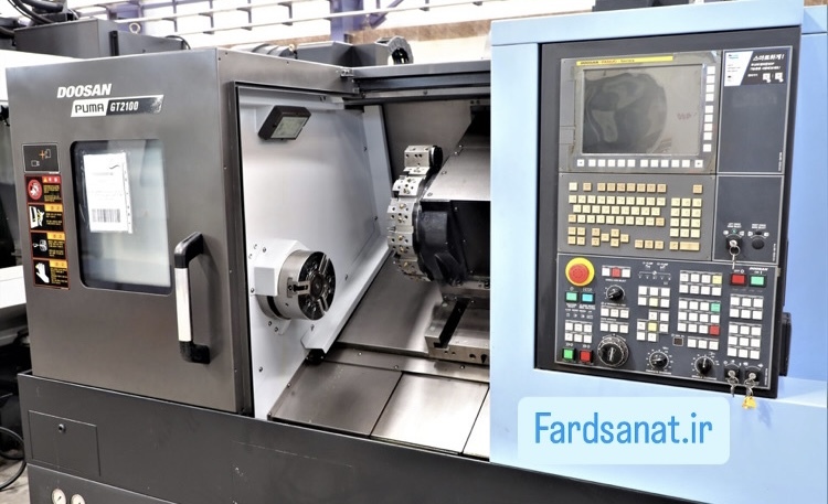  دستگاه تراش CNC Doosan Puma GT2100 برند XET 