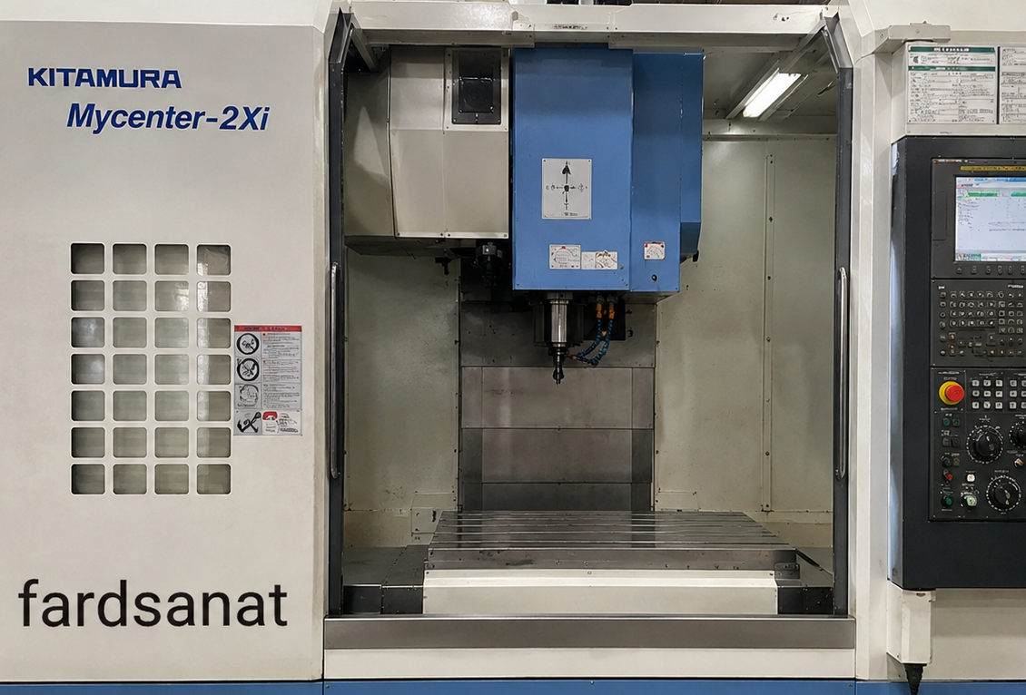  دستگاه فرز CNC عمودی کیتامورا Kitamura Mycenteطr-2 | برند XET 
