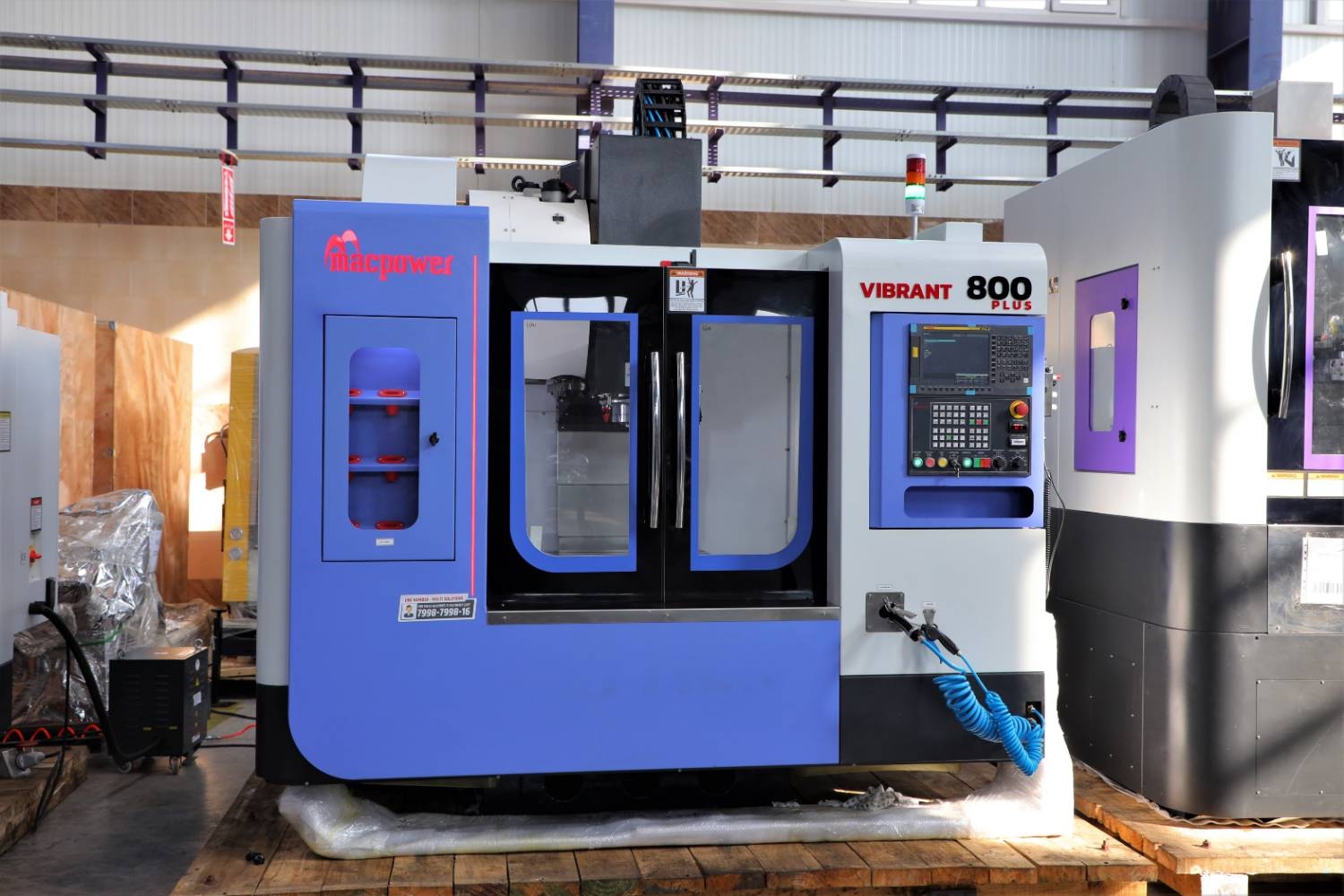  دستگاه فرز CNC Macpower VIBRANT 800 PLUS آکبند XET 