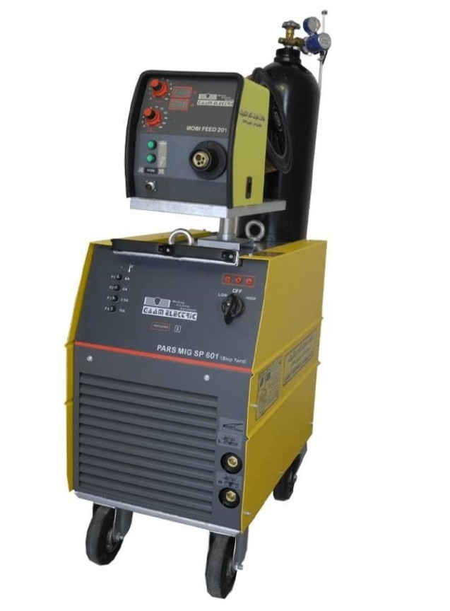 دستگاه جوش میگ 600 آمپر کشتیسازی با کابل 50 متری | 600A Shipyard MIG Welding Machine with 50m Intercable | PARS MIG SP